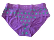 MeUndies Women's Size Small Cotton High-Waist Brief in Monstera Leaf - NEW