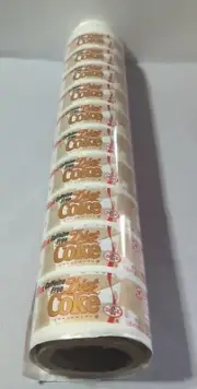 VINTAGE 1994 UNCUT CAFFEINE FREE DIET COKE COCA-COLA WRAPPER ROLL