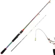 Casting Rod - Saltwater Travel Fishing Rod | Fishing Rod with Long Grip, Portable Fishing Rod, Father and Husband Fishing Accessories Casting Rod, Bait Rod - Fishing Rod with Long Grip