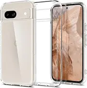 [T Tersely] Clear Case Cover for Google Pixel 8a 2024, Hard Back Slim Fit Shockproof Crystal TPU Bumper Protective Case Cover for Google Pixel 8a