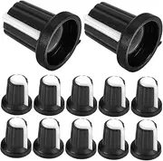 Levemolo 20pcs Potentiometer Knob Caps for Dj Mixer Controller Durable Volume Control Knobs Replacement for Amplifiers and Instruments