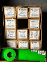 144x Rolls Presco PresGlo Roll Flagging Tape TFW 1-3/16"x 150' Taffeta GREEN GLO