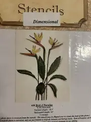 Jan Dresser Mural Stencil #608 Bird Of Paradise Large