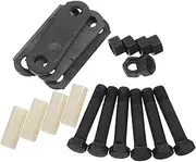 TINEASUR 1 Set Tandem Axle Shackle Kit for Utility Trailers Complete Axle Stabilizer with Bolts Equalizer Parts Designed for Double Eye Spring Durable Corrosion Resistant Components