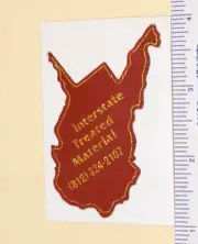 Coal Mining Sticker Interstate Treated Material WV Gold Glitter