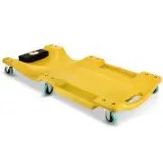40"X 17" 200Lbs Yellow Mechanic Blow Molded Ergonomic HDPE Automotive Creeper