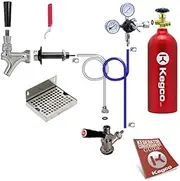 Kegco 3PDCK-5T Kegerator Kit, 1-Tap, Chrome