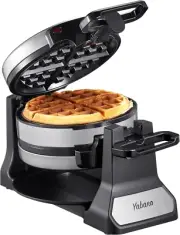 Belgian Waffle Maker, Classic Rotating Waffle Iron with Nonstick Plates, Removab