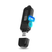 Small Voice Recorder USB Type-C Voice Activated � 20-Day Standby, Mini USB Mic