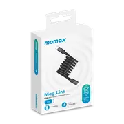 Momax Mag.Link Magnetic USB-C to USB-C cable 60w 2M - Black