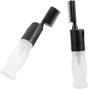 KAILIKETIY 2pcs Hair Oil Applicator Bottle with Comb Scalp Oil Applicator for Easy Hair Dyeing Versatile Color Application Tool for Home and Salon Use