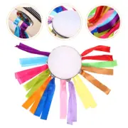 Thickened Ribbon Hand Drum Percussion Tambourine Tambourines with Ribbons