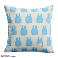 在飛比找樂天市場購物網優惠-真愛日本 戈布蘭毛織 方枕套 附枕心 藍龍貓剪影 宮崎駿 吉