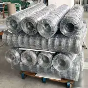 50M Galvanised Wire Mesh Hinge Joint Garden Animal Fence Farm Steel Mesh Fencing