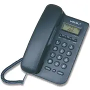 Corded Basic Landline Phone,Telephone with LCD Incoming Call Number Display, Desk Wall Mountable Analog Phone for Home Office (Black)