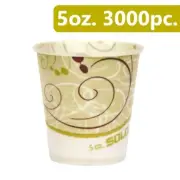 SOLO R53-J8000 Symphony Design 5 oz. Waxed Paper Cups 30/100 cs