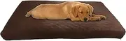 PETMAKER Waterproof Memory Foam Pet Bed- Indoor/Outdoor Dog Bed with Water Resistant Non Slip Bottom and Removeable Washable Cover, 36 x 27 by -Brown