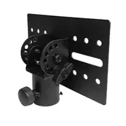 Rotatable 35mm Metal Mount Tripod Pole DJ Speaker Stand Adapter Top Cap Rotatable DJ Speaker Stand Black