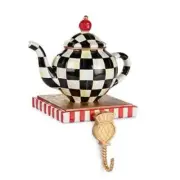 MacKenzie Childs Teapot Christmas Stocking Hook