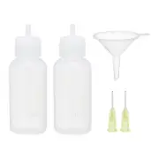 30ml 1oz Needle Oiler,2Pcs Glue Applicator Bottle with 2Pcs Stainless Needle Tip