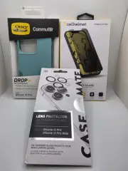 iPhone 13 Pro Bundle: Teal OtterBox Commuter + Privacy Glass + Lens Protector