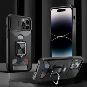 Slide Camera Cover Card Case For iPhone 14 Pro Max 13 Pro 12 Pro 11 XR 7 8 Plus