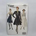 Vogue 8229 Misses Formal Dress Gown Jacket Pattern 14-18 *uncut