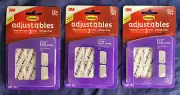 Command Adjustables Clear Adhesive Refill Hook Strips (0.5-lb Capacity) 3 Pack