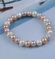 Baroque Delicat Mixed Color Freshwater Pearl Women Bracelet