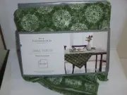 Threshold Table Throw Tablecloth Green Medallion - 50 x 50