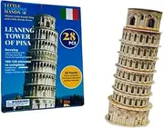 Little Learning Hands 3D Puzzles for Adults and Kids |Leaning Tower of Pisa 3D Puzzle | Italy Architecture Model Kit | Birthday Gifts for Kids, Teens and Adults | 28 Pieces