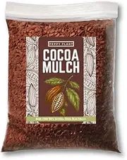 [4 Quarts] Cocoa Mulch for Plants, Garden, Flower Beds, Indoor & Outdoor Plants - Organic Cocoa Bean Shell Mulch | Moisture Retaining, Weed Preventing, Landscaping Mulch