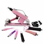 New Arrival Pink Automatic Sex Machine Gun Love Machine with 6 Dildo Adult Toy