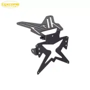 Universal Motorcycle Adjustable License Number Plate Holder LED Light Bracket