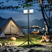 Outway 2x Outdoor Work Light Adjustable Stand Two 50W LED Spotlight Flood Lights