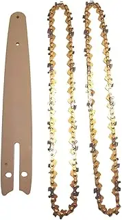 8 Inch Chainsaw Blade 1/4" Pitch .043" 45 Drive Link Electric Saw Chainsaw Guide Bar and Saw Chain Set Rechargeable Tools