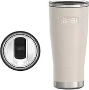 THERMOS ICON Series Stainless Steel Cold Tumbler with Slide Lock, 24 Ounce, Sandstone