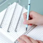 0-30cm Acrylic Straight Ruler Portable Mathematics Ruler for Artists Designers