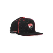 Ducati Corse Racing Flat Brim Adult Cap - BLACK - UK STOCK UK SELLER