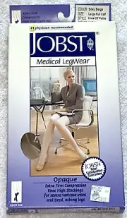 NEW Jobst Medical Large Full Calf Petite Open Toe Knee High Compression Stocking