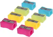 DOITOOL 72Pcs Mini Plastic Pencil Sharpener Colorful Manual Pencil Sharpeners for Easy to Clean for School Supplies and Art Projects
