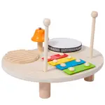 幼兒童木質多功能敲琴 打擊樂器 寶寶遊戲桌 架子鼓 音樂臺 益智玩具