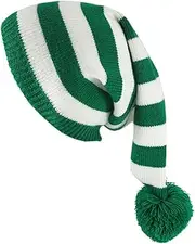 [YY GEWETAO] Christmas Knitted Santa Hat Xmas Winter Hats Knit Beanie Soft Adult Skull Cap for Women Men Ski Costume Party
