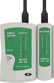 Merkmak RJ45 RJ11Cat5 Cat6 LAN Cable Tester Handheld Network Cable Tester Wire Telephone Line Detector Tracker Tool kit