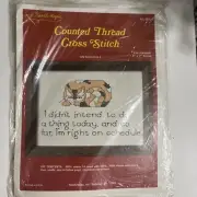 Needle Magic Counted Thread Cross Stitch Kit On Schedule