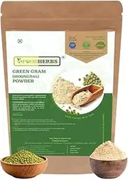Foodherbs Green Gram Powder (200 gm) for Flawless and Glowing Skin, Hair Care