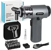 Electric Screwdriver, 3.7V Cordless Stick Screwdriver with 32 Pcs CRV Steel Screwdriver Bits, 2500mAh Battery, 5N.m Torque, 7-Speed Knob for All Creality 3D Printer and Laser Engraver