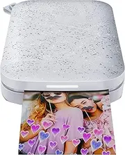 [HP] Sprocket 2nd Edition Photo Printer Luna Pearl + 20 Sheet Zink Photo Paper + Carry Pouch Bundle(1AS95A)