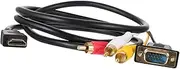 KONTONTY High-Definition Multimedia Interface to Cable to Adapter 1.5m Cable for Computer/tv/
