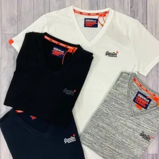 【Superdry】V領 刺繡男女皆可 短袖 極度乾燥 印度製 superdry 男版 T恤 短T 素t(短T V領 素t)